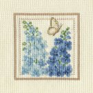 LARKSPUR Finished Completed Stitchery Hand Made