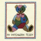MY PATCHWORK TEDDY Finished Completed Stitchery Hand Made