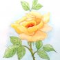 YELLOW ROSE WATERCOLOR PAINTING