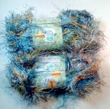 Haute Fur by Yarn Bee  2 Skeins of 3.5 oz. each  - Harbor Lights