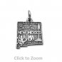 New Mexico State Polished Sterling Silver Charm Pendant 74369-NM