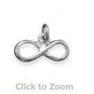 Infinity Forever and Ever Sterling Silver Charm Pendant  74149