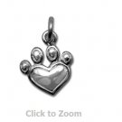 Pet Paw Sterling Silver Charm Pendant 74365