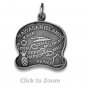Hawaii State Polished Sterling Silver Charm Pendant Jewelry 74369-HI