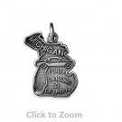 Michigan State Polished Sterling Silver Charm Pendant 74369-MI