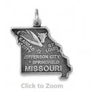 Missouri State Polished Sterling Silver Charm Pendant Jewelry 74369-MO