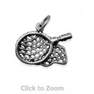 Oxidized Sterling Silver Butterfly Net Jewelry Charm 74412