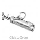 Oxidized Sterling Silver Golf Bag Pendant Jewelry Charm 74460