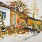 Landscape Painting Original oil painting Soviet of the USSR Ukraine Europe Realism