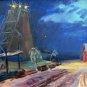 Landscape Painting Original paper oil Soviet of the USSR Ukraine Europe Realism Impressionism