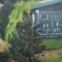 Landscape Painting Original paper oil Soviet of the USSR Ukraine Europe Realism Impressionism