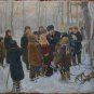 USSR Soviet propaganda Vintage Art October Revolution bolsheviks paintings