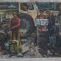 USSR Soviet propaganda Vintage Art October Revolution bolsheviks paintings