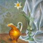 Oil Painting Handmade Vintage Soviet Socialist Realist propaganda USSR