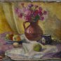 Oil Painting Handmade Vintage Soviet Socialist Realist propaganda USSR