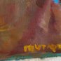 Oil Painting Handmade Vintage Soviet Socialist Realist propaganda USSR
