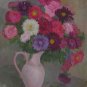 Oil Painting Handmade Vintage Soviet Socialist Realist propaganda USSR