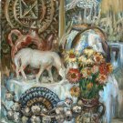 Oil Painting Handmade Vintage Soviet Socialist Realist propaganda USSR
