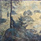 Oil Painting Handmade Vintage Soviet Socialist Realist propaganda USSR