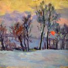 Oil Painting Handmade Vintage Soviet Socialist Realist propaganda USSR