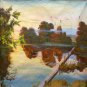 Oil Painting Handmade Vintage Soviet Socialist Realist propaganda USSR