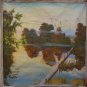Oil Painting Handmade Vintage Soviet Socialist Realist propaganda USSR