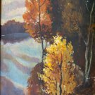 Oil Painting Handmade Vintage Soviet Socialist Realist propaganda USSR