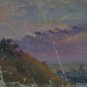 Oil Painting Handmade Vintage Soviet Socialist Realist propaganda USSR