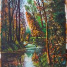 Oil Painting Handmade Vintage Soviet Socialist Realist propaganda USSR