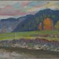 Oil Painting Handmade Vintage Soviet Socialist Realist propaganda USSR