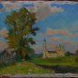 Oil Painting Handmade Vintage Soviet Socialist Realist propaganda USSR