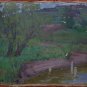 Oil Painting Handmade Vintage Soviet Socialist Realist propaganda USSR