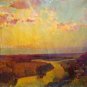 Oil Painting Handmade Vintage Soviet Socialist Realist propaganda USSR