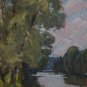 Oil Painting Handmade Vintage Soviet Socialist Realist propaganda USSR