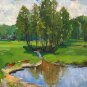 Oil Painting Handmade Vintage Soviet Socialist Realist propaganda USSR