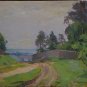 Oil Painting Handmade Vintage Soviet Socialist Realist propaganda USSR