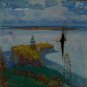 Oil Painting Handmade Vintage Soviet Socialist Realist propaganda USSR