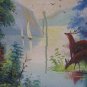Oil Painting Handmade Vintage Soviet Socialist Realist propaganda USSR