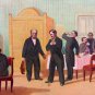 Oil Painting Handmade Vintage Soviet Socialist Realist propaganda USSR