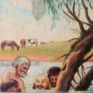 Oil Painting Handmade Vintage Soviet Socialist Realist propaganda USSR