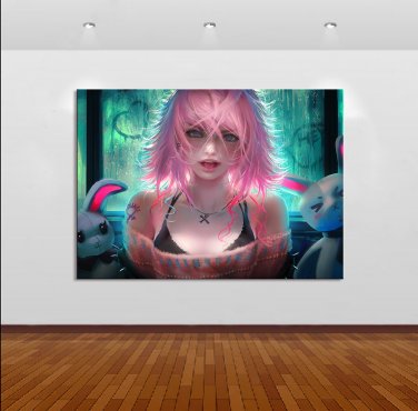 Sexy Anime Art Print 40 x 60 Canvas