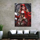 Sexy Anime red riding Hood Print 40 x 60 Canvas