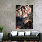 Sexy Anime Lara Croft Art Print 40 x 60 Canvas