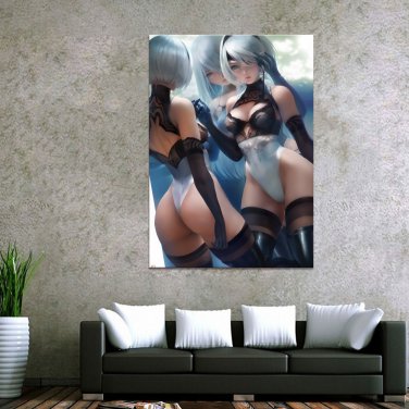 Sexy Anime Automata Print 40 x 60 Canvas