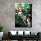 Sexy Anime Machine Girl 40 x 60 Canvas