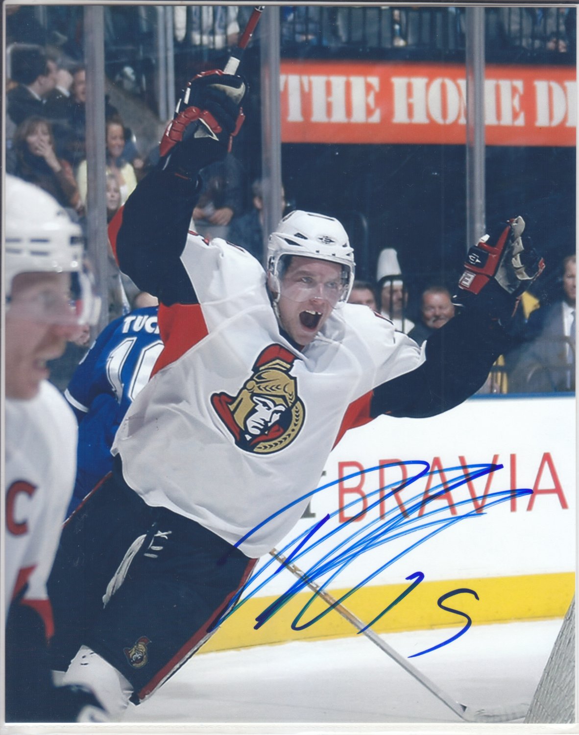Dany Heatley Autograph Senators Photo Sharks - Wild