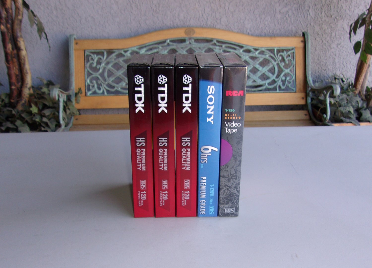 Blank VHS Tapes Lot Vintage Sealed TDK RCA Sony Premium Grade 6 Hours