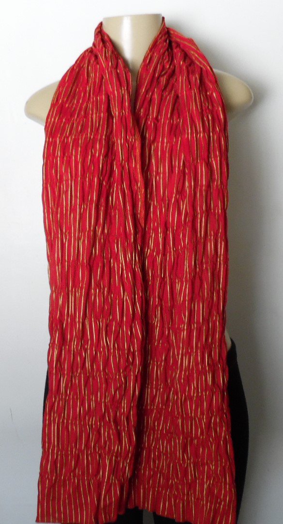 Red Rouche Scarf