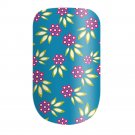 Nail Wraps Berry, pink, Green, Teal USA