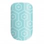 Nail Wraps Adhesive Vinyl, Blue, Teal, Geometric Pattern USA
